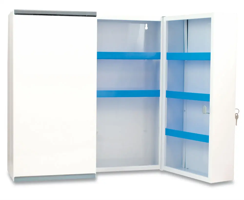 215-SEMI-OPEN-Metal-First-Aid-Cabinet-Double-Door-Fully-Shelved-Hayes-First-Aid-Supplies-Ireland.webp
