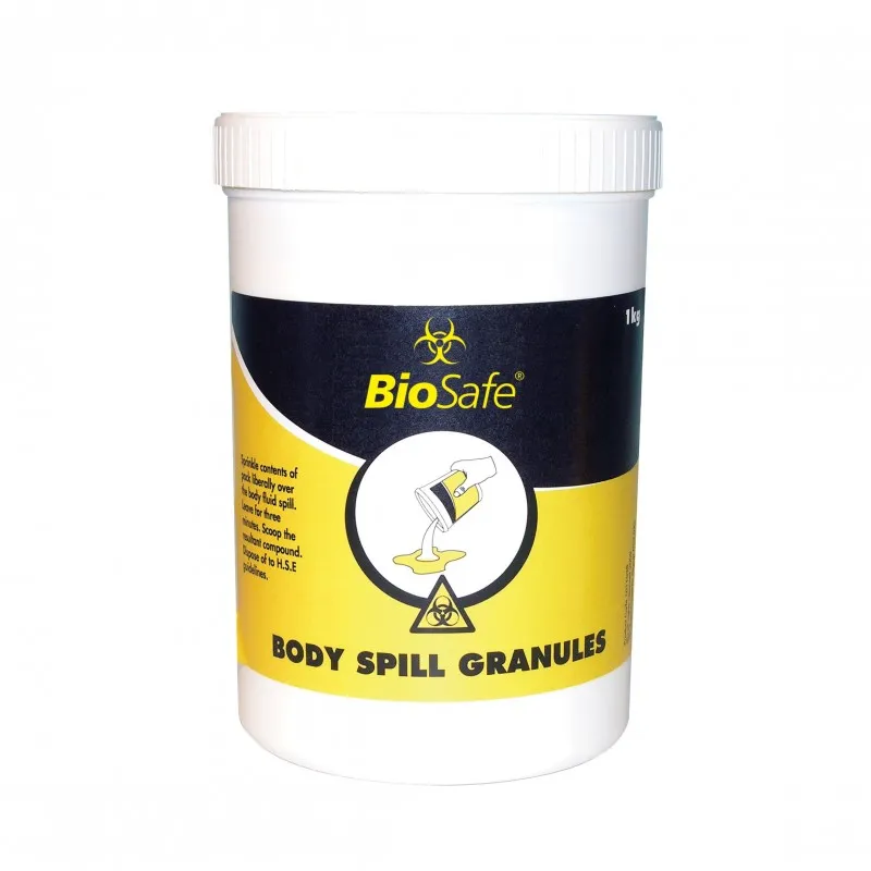 [1011038] BioSafe Biohazard Body Fluid Spill Granules 1kg Tub
