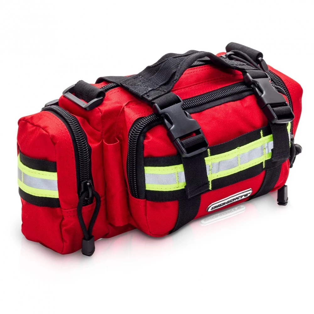 [1025024] EMERGENCY Rescue Waist Kit Bag, Red - EMPTY