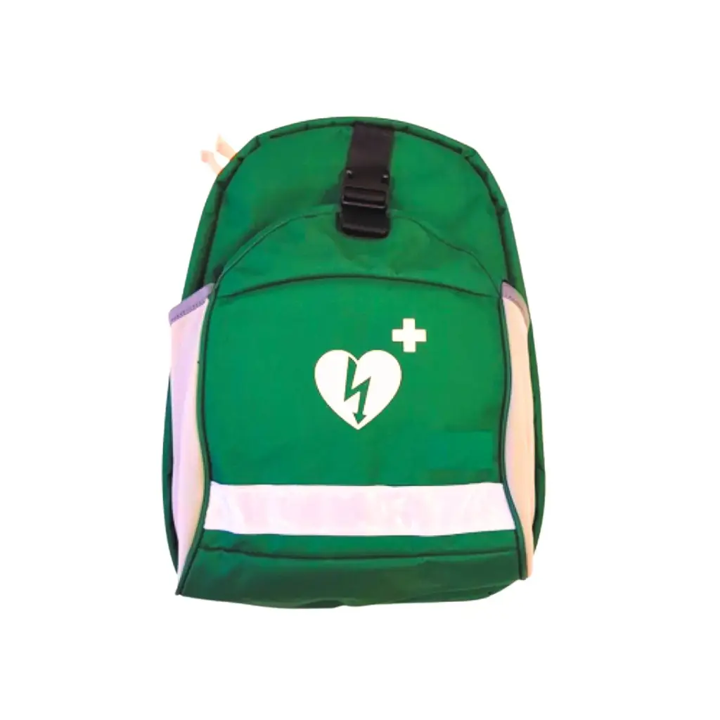 [1025301] First Responder AED Backpack & Trauma Kit Bag Green EMPTY