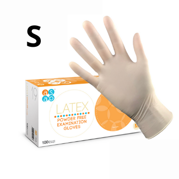 [10392S] Polymer Coated Latex SMALL Gloves PF 5.3g, Box of 100