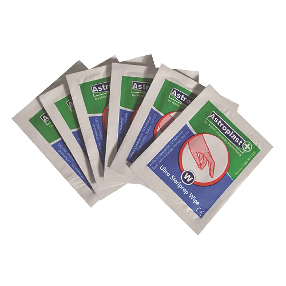 [1601011] Astroplast Steriprep Disinfectant Wipes Sachets (72) Box