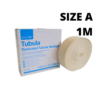 [201519] BLUE DOT Tubular Bandage Size A 4.5cm x 1m Elastic Support