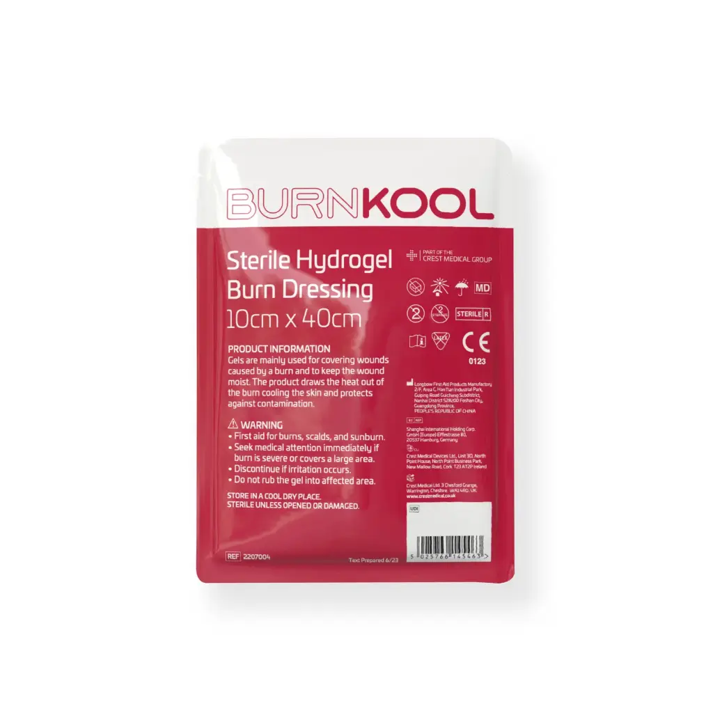 BURN KOOL Sterile Hydrogel Burn Dressing 10cm x 40cm