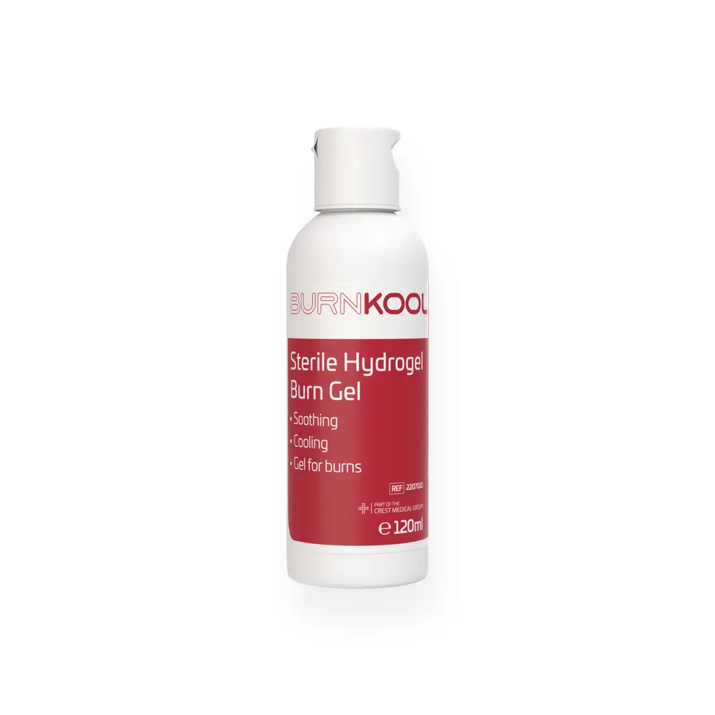 BURN KOOL Sterile Hydrogel Burn Gel – 120ml Flip-Top Bottle