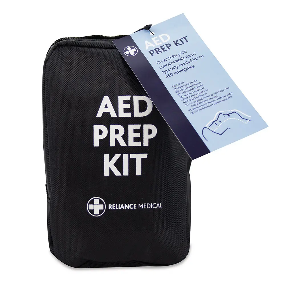 Rescue BLS Pack, AED Prep Kit in Black Soft Pouch