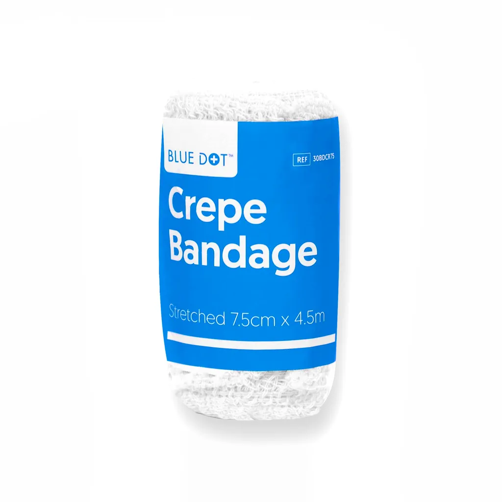 [30BDCR75] Crepe Bandage 7.5cm x 4.5m