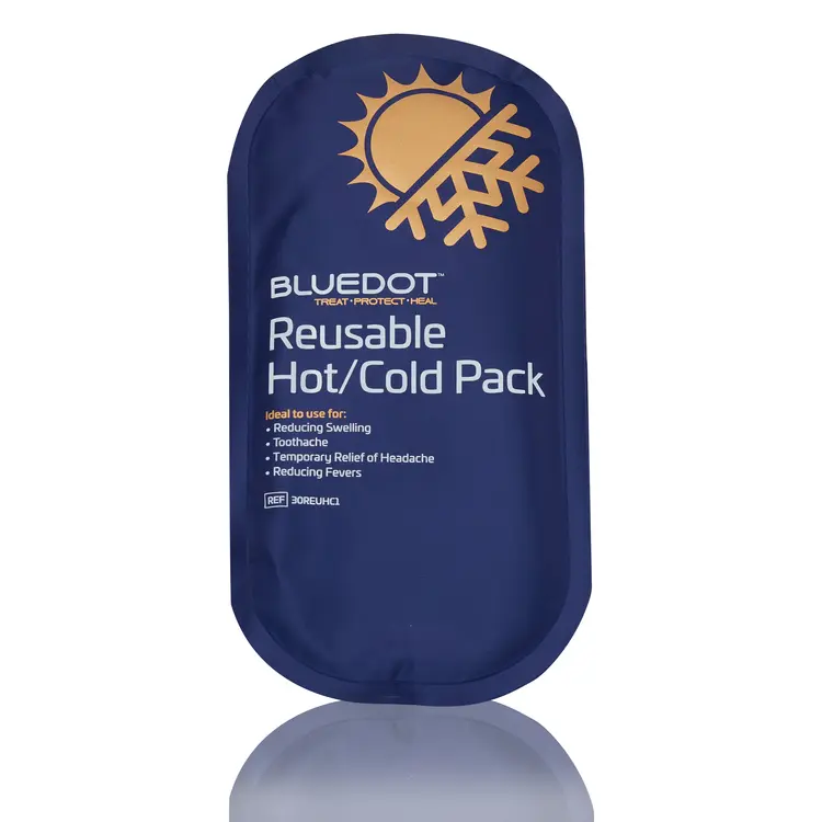 [30REUHC1] BLUE DOT Reusable Hot & Cold Ice Compress 26cm x 13.5cm