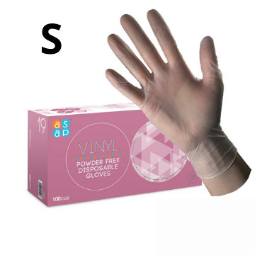 [40152S] Vinyl SMALL Gloves Powder-Free, Box of 100
