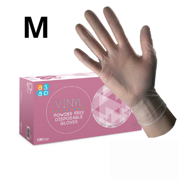 Vinyl MEDIUM Gloves Powder-Free, Box of 100