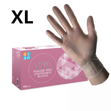 [40155S] Vinyl X-LARGE Gloves Powder-Free, Box of 100