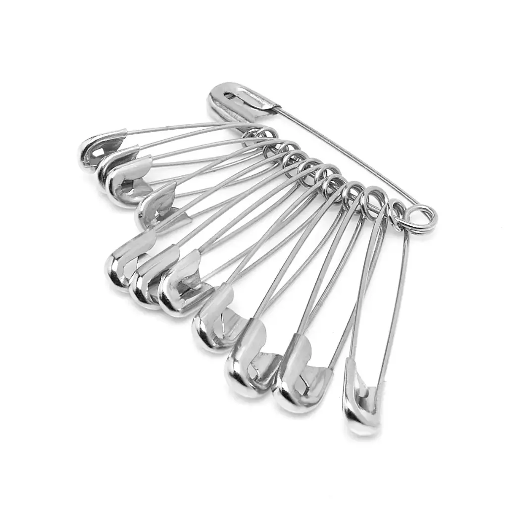 Safety Pins 12 Pack Assorted