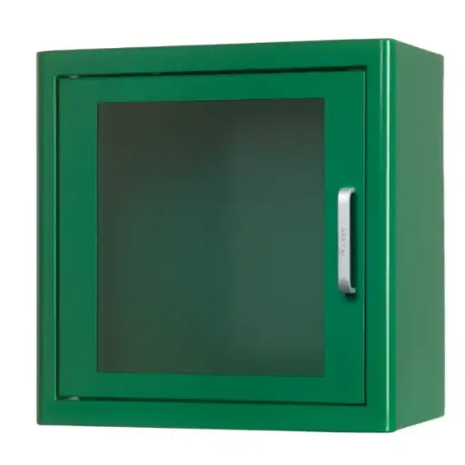 INDOOR AED Cabinet, Green, with Alarm