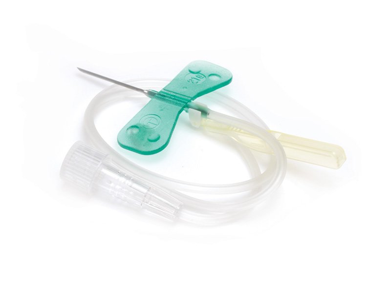 [6003001] Winged Infusion Set 21g Green Butterfly Cannula