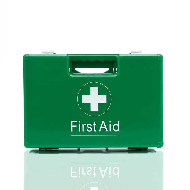 [625B] Deluxe ABS Green First Aid Box & Bracket