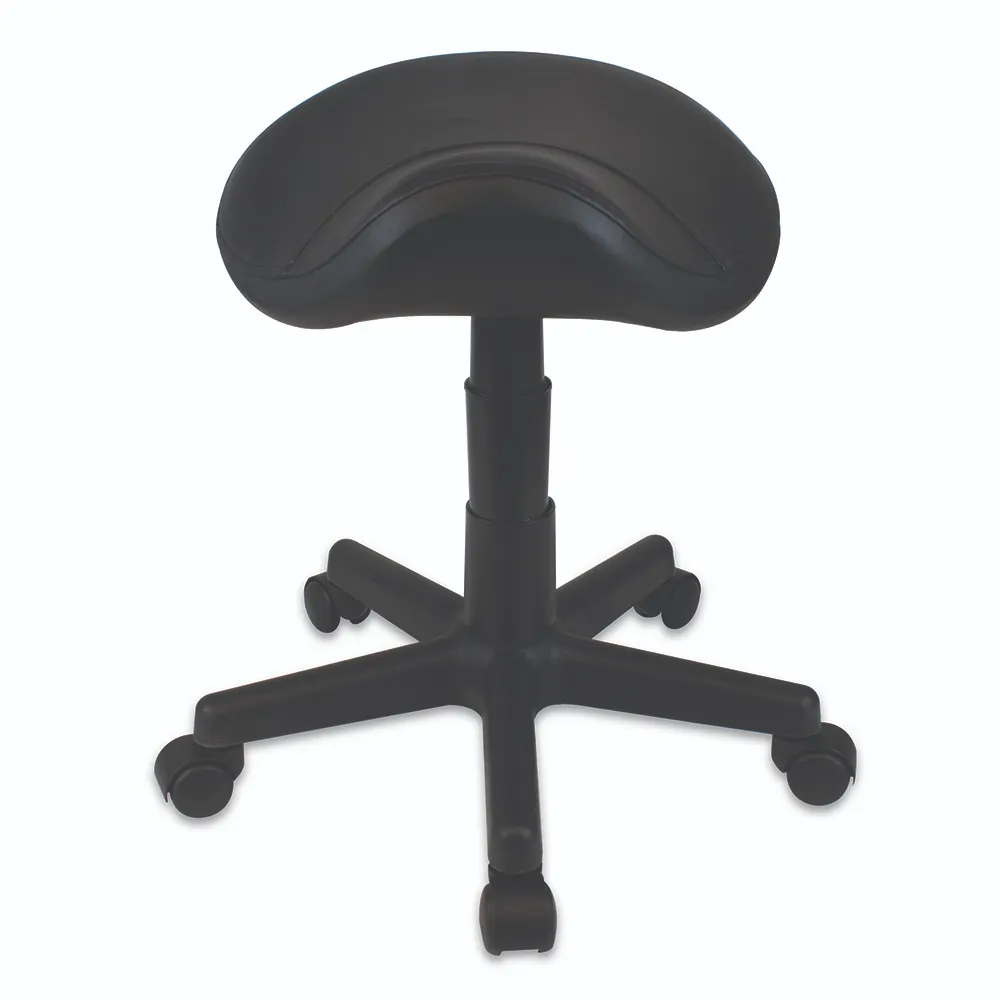 [7522] CODE RED Gas Lift Stool Saddle Black Padded Seat