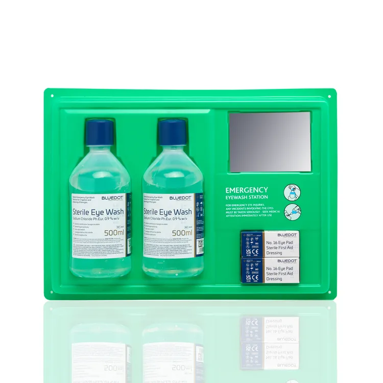 Emergency Eye Wash Station Wall Plate