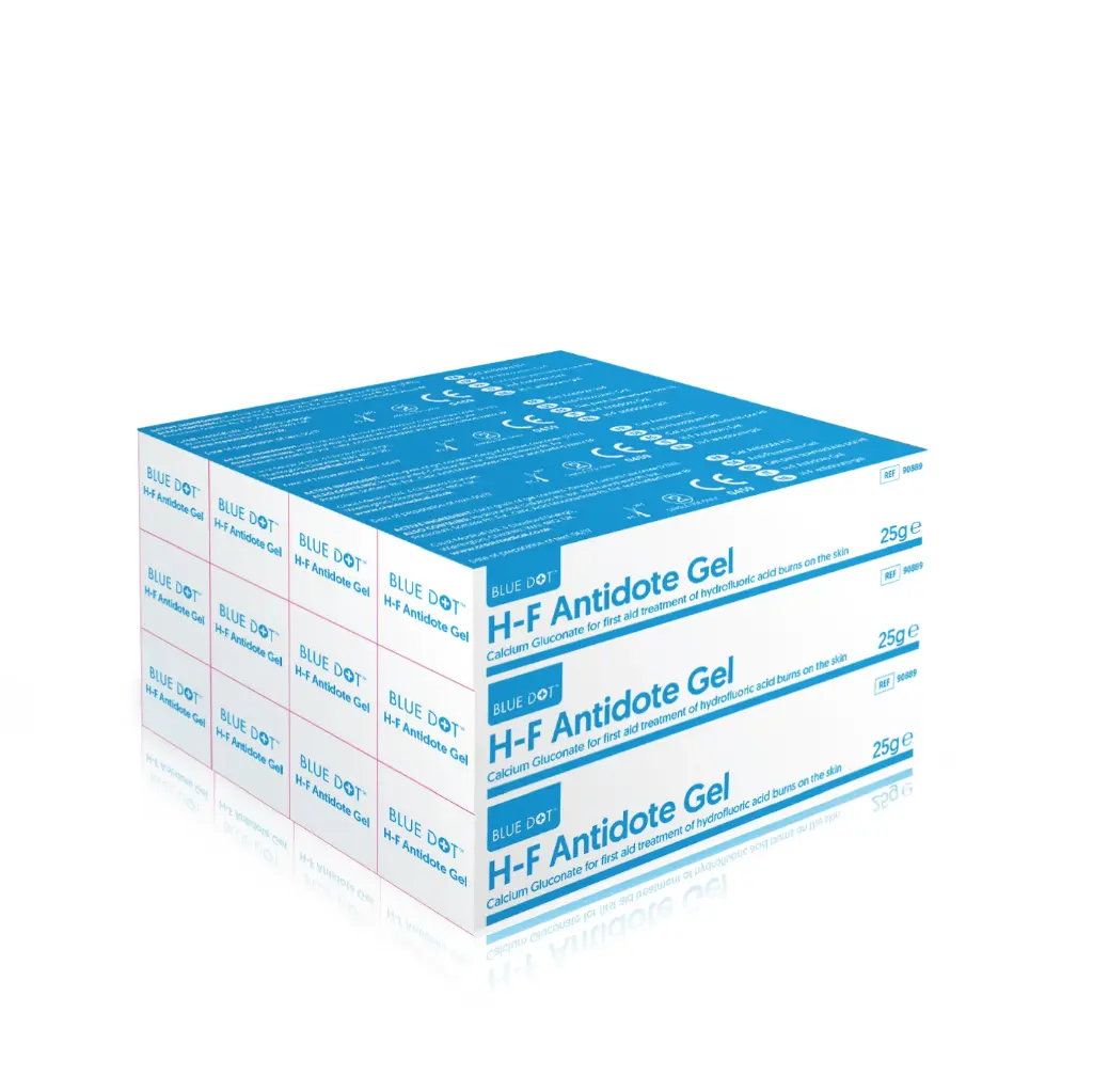 [86164] BLUE DOT H-F Antidote Gel, Calcium Gluconate HF Gel 25g, Pack of 12