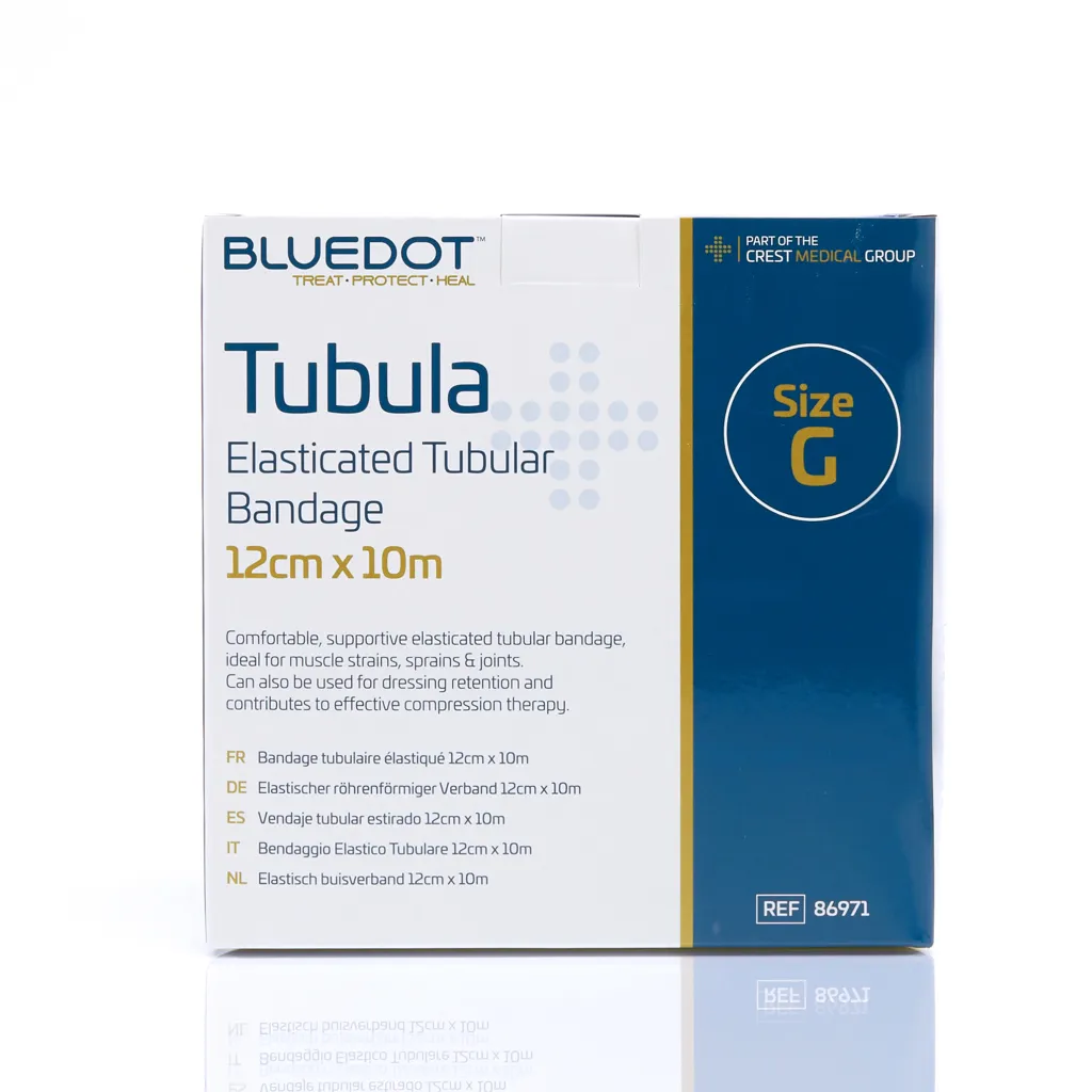 BLUE DOT Tubular Bandage Size G 12cm x 10m Elastic Support