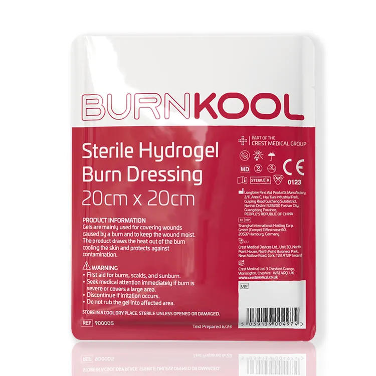 BURN KOOL Sterile Hydrogel Burn Dressing 20cm x 20cm