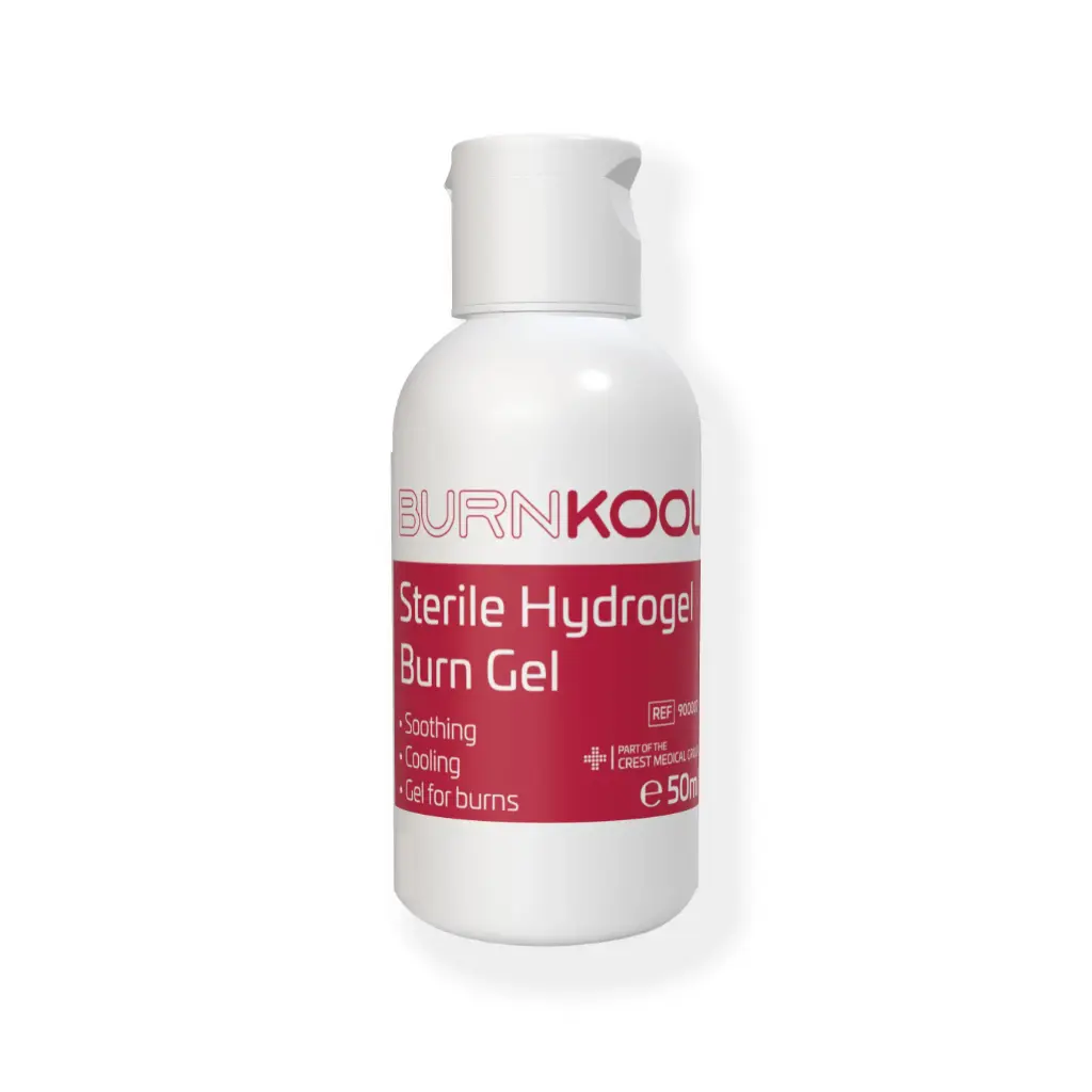 BURN KOOL Sterile Hydrogel Burn Gel – 50ml Flip-Top Bottle