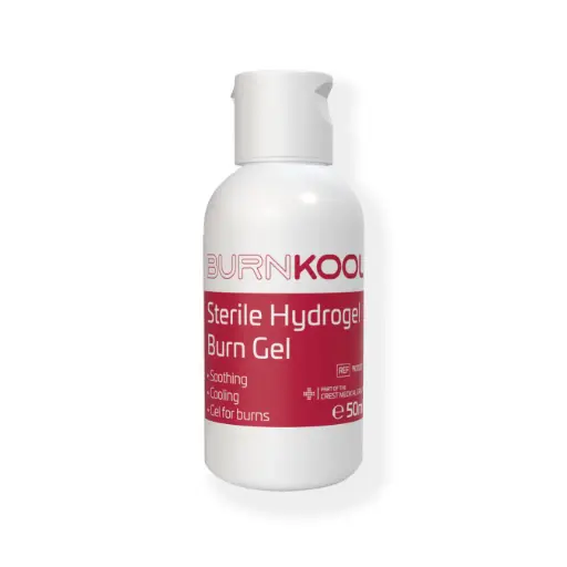 BURN KOOL Sterile Hydrogel Burn Gel – 50ml Flip-Top Bottle