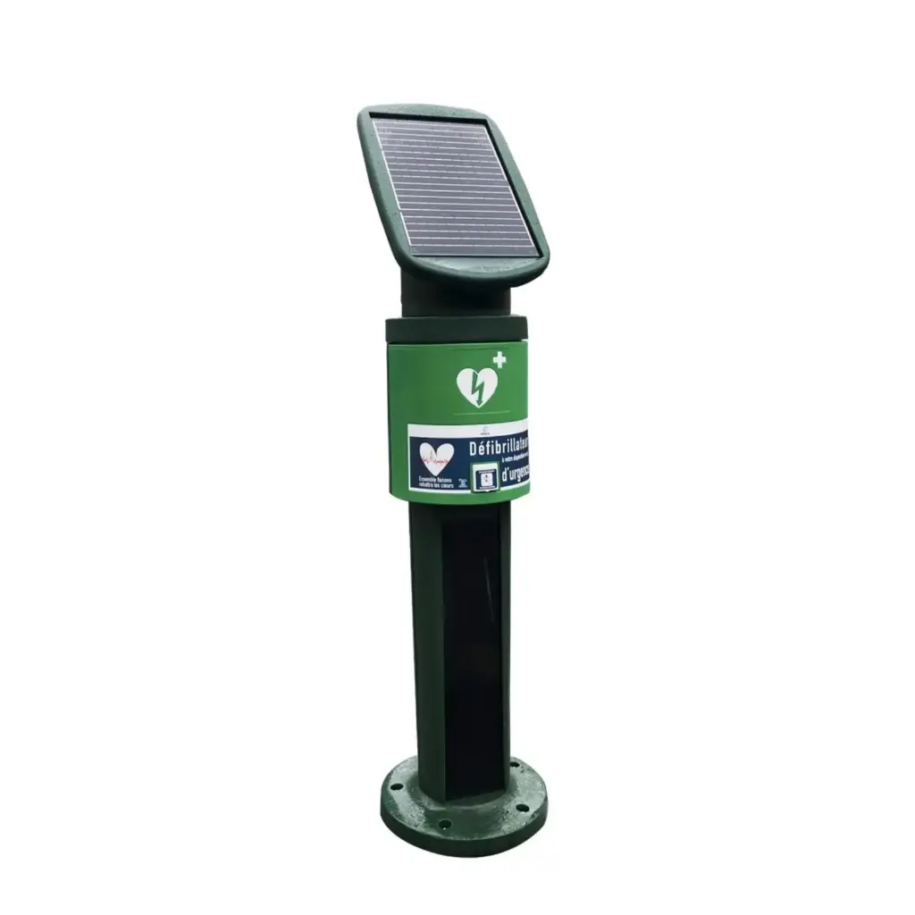 [A-AIVSOL] AIVIA Solo Outdoor Solar Powered AED Cabinet