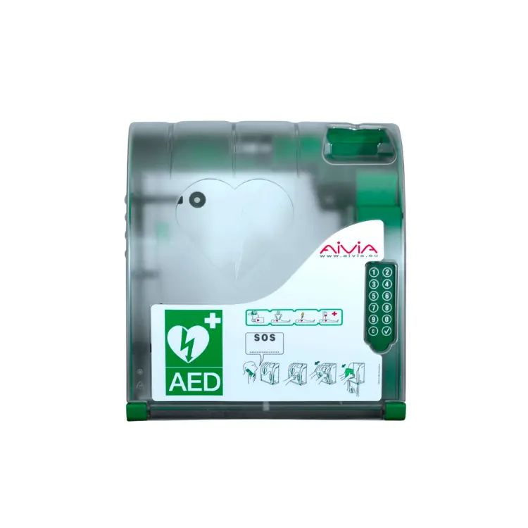 [A-MIP210] AIVIA 210 Outdoor Heated AED Cabinet, Alarm & Keypad Lock