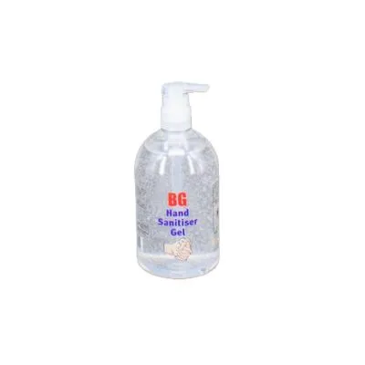 BG Hand Sanitiser Gel, with Pump, 500ml Bottle