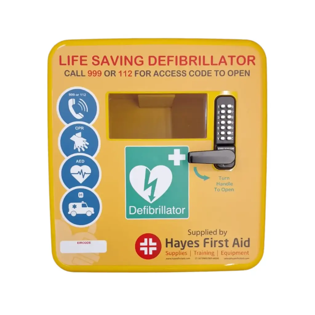 [DFS4K442LLE-Y] Outdoor Heated Polycarbonate AED Cabinet LOCKED
