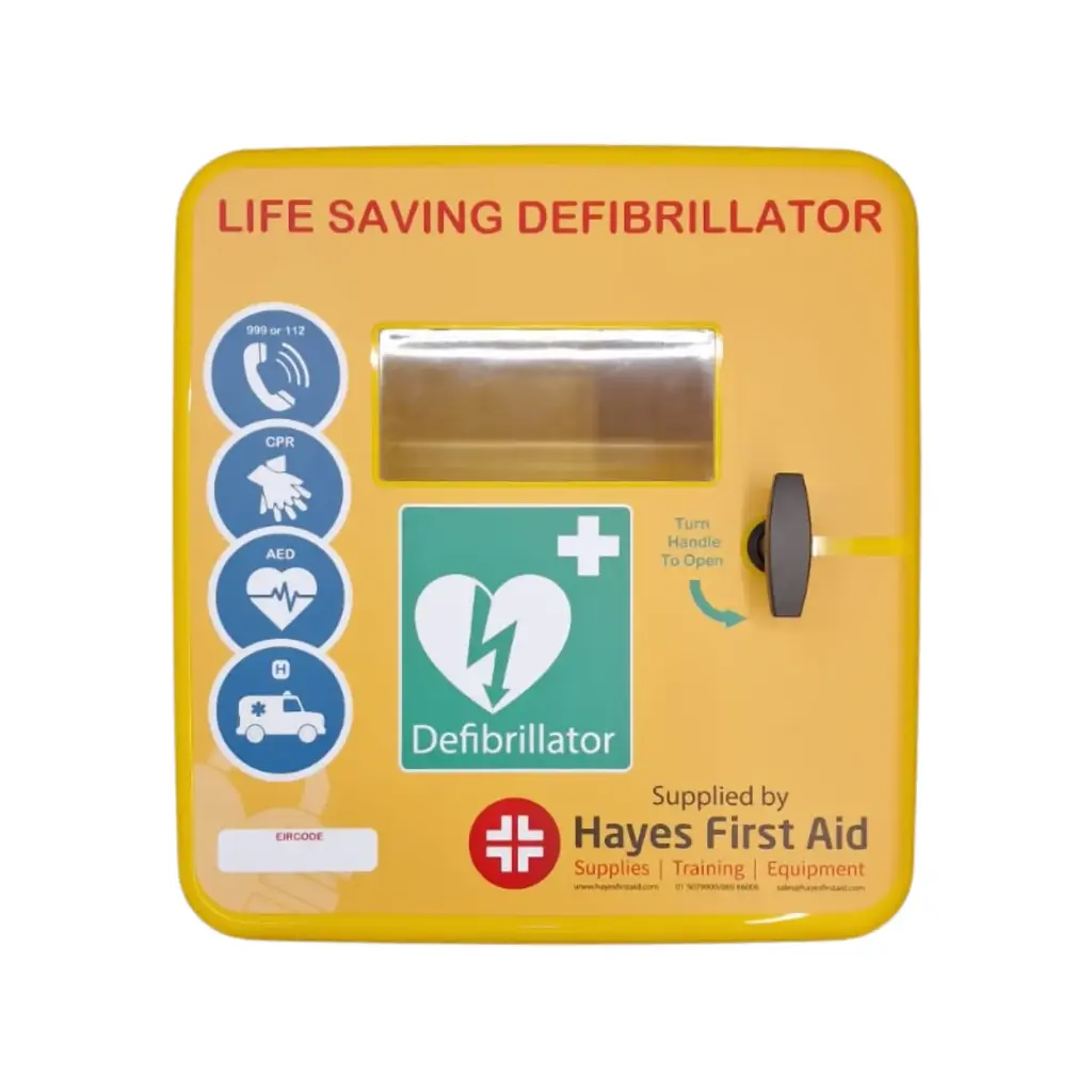 Outdoor Heated Polycarbonate AED Cabinet UNLOCKED