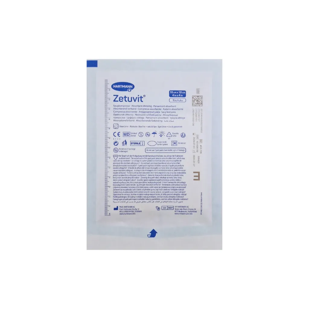 Zetuvit E Absorbent Dressing Pad 10cm x 10cm