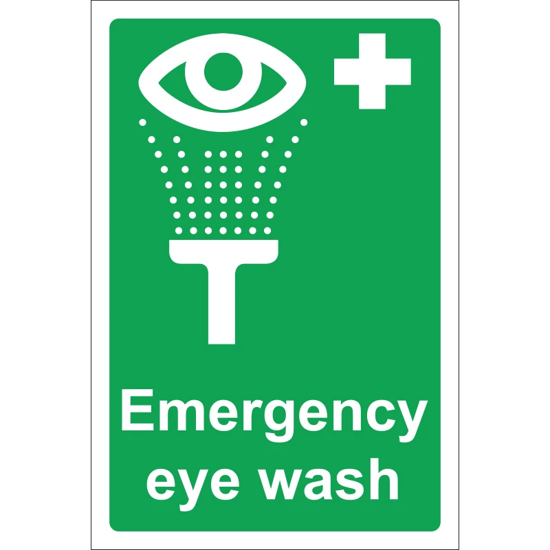 [SS5104R] Emergency Eye Wash Rigid Sign 20 x 30cm