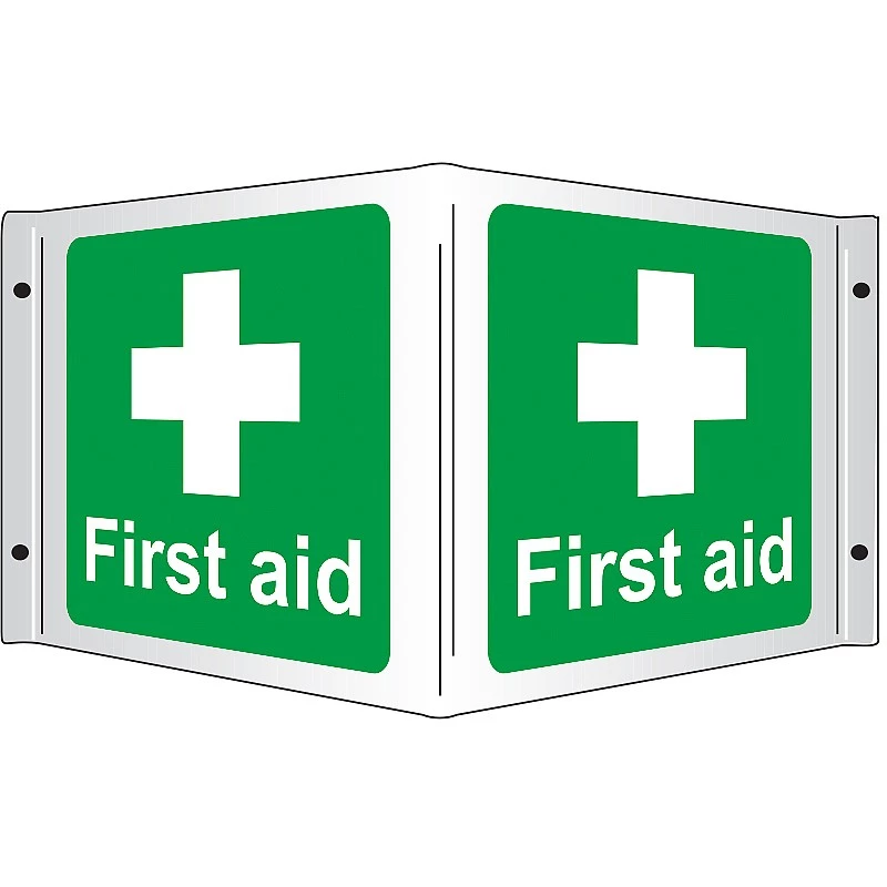 [SS8001R] First Aid 3D Projecting Sign 43 x 20cm