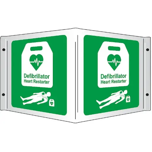 AED 3D Projecting Sign 43cm x 20cm