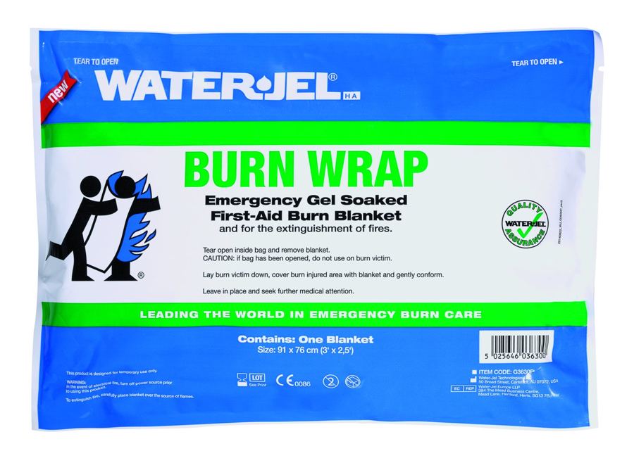 [WJP3630] Water-Jel Burn Wrap 91.4cm x 76.2cm in Pouch