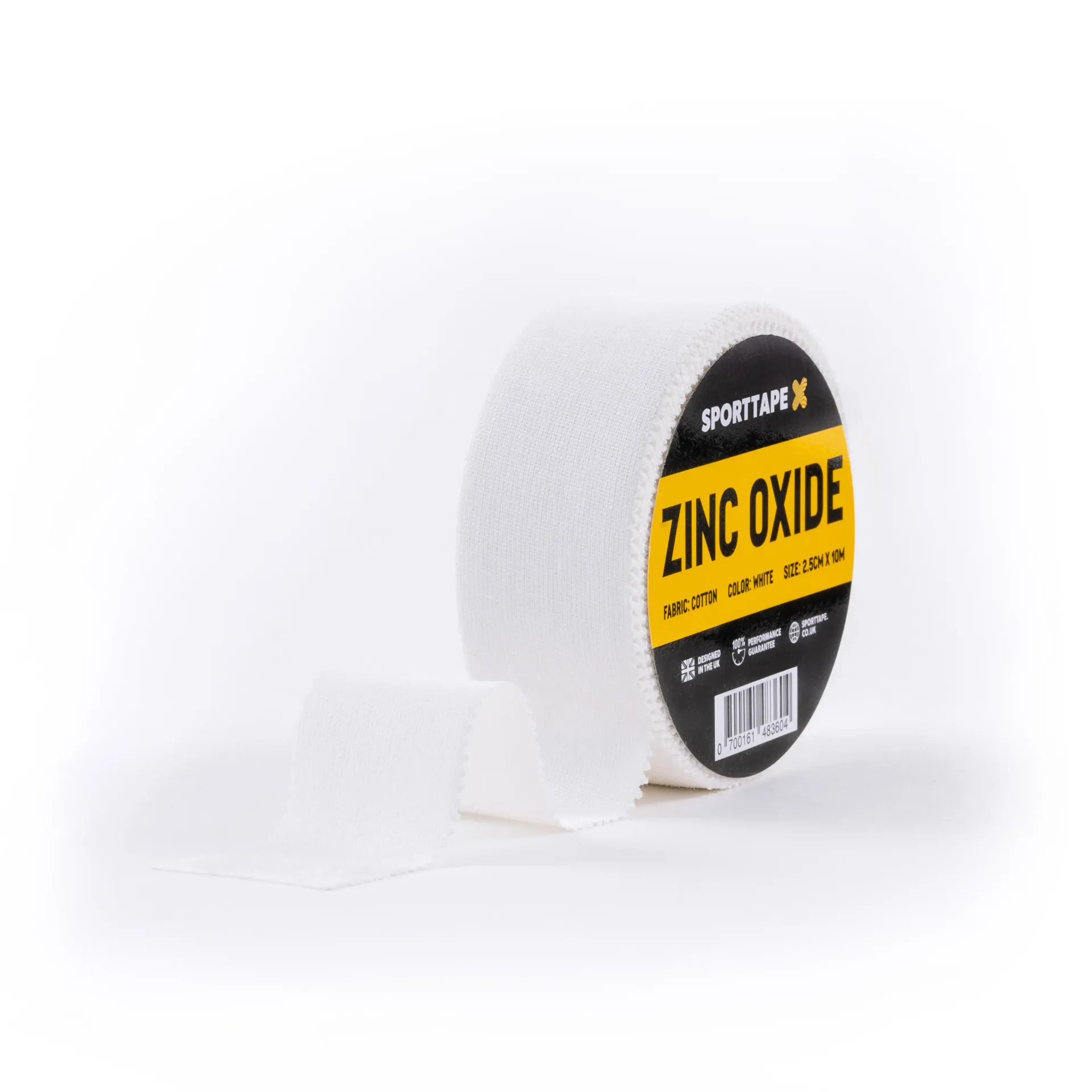 ZINC OXIDE TAPE | HAND TEAR, 2.5cm x 10m, WHITE