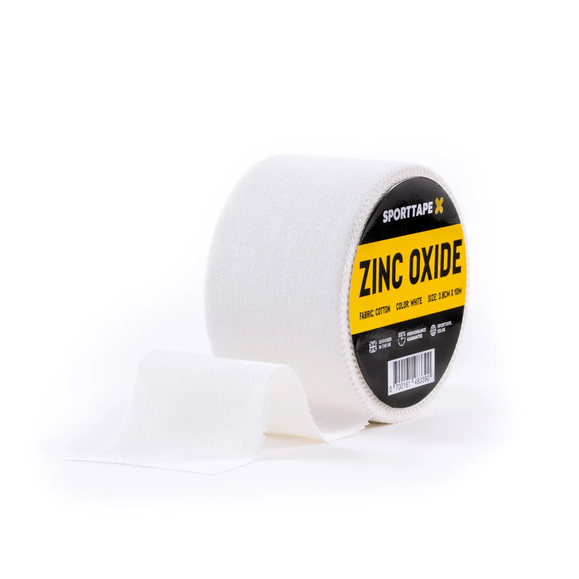 ZINC OXIDE TAPE | HAND TEAR, 3.8cm x 10m, WHITE