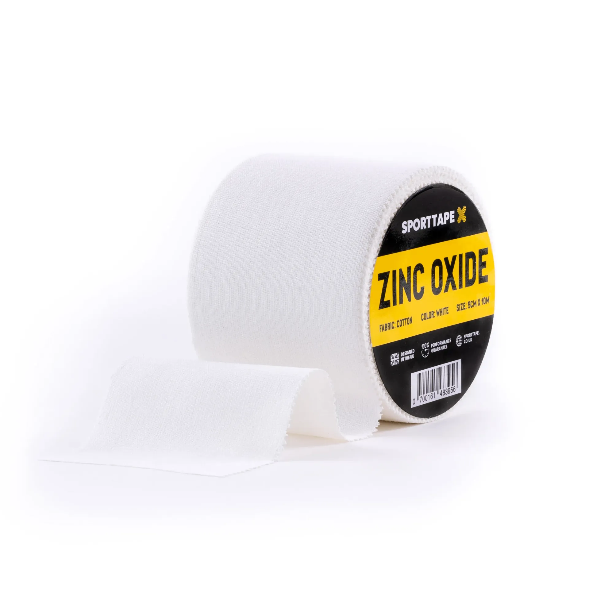 ZINC OXIDE TAPE | HAND TEAR, 5cm x 10m, WHITE
