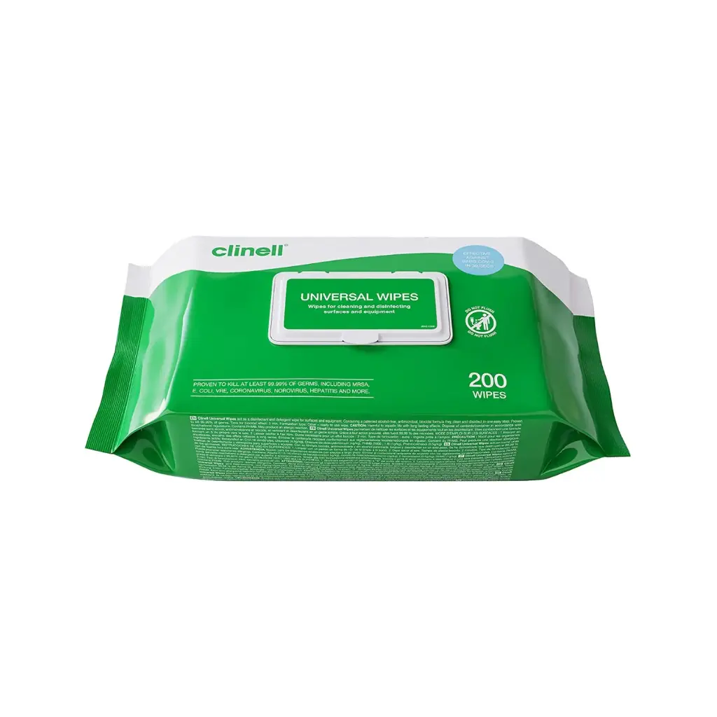 [BCW200] Clinell Biocide Universal Surface Wipes 200