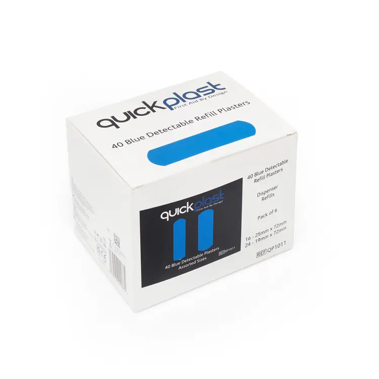 [QP1011] Quickplast 40 Blue Detectable Plasters