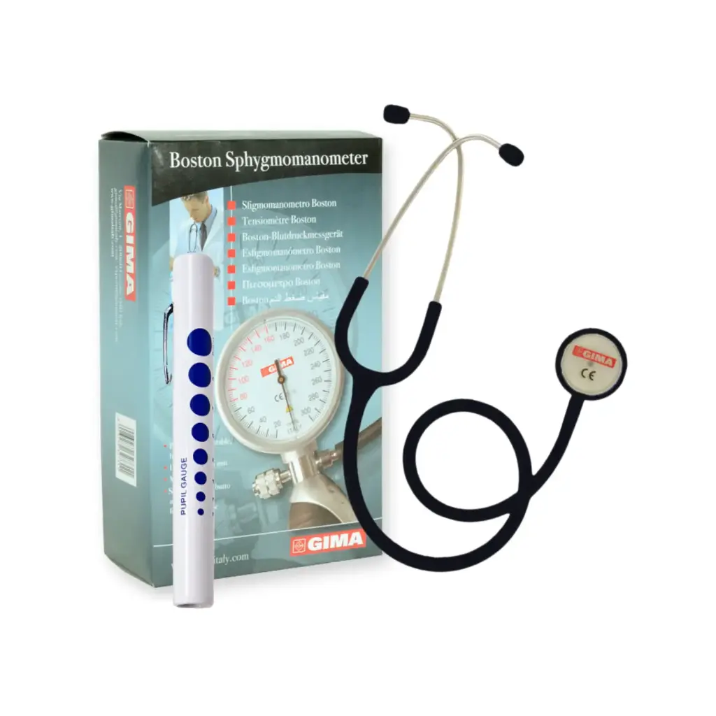 [DP-012] Assessment Pack - BP Cuff, Stet, Penlight with Pupil Gauge