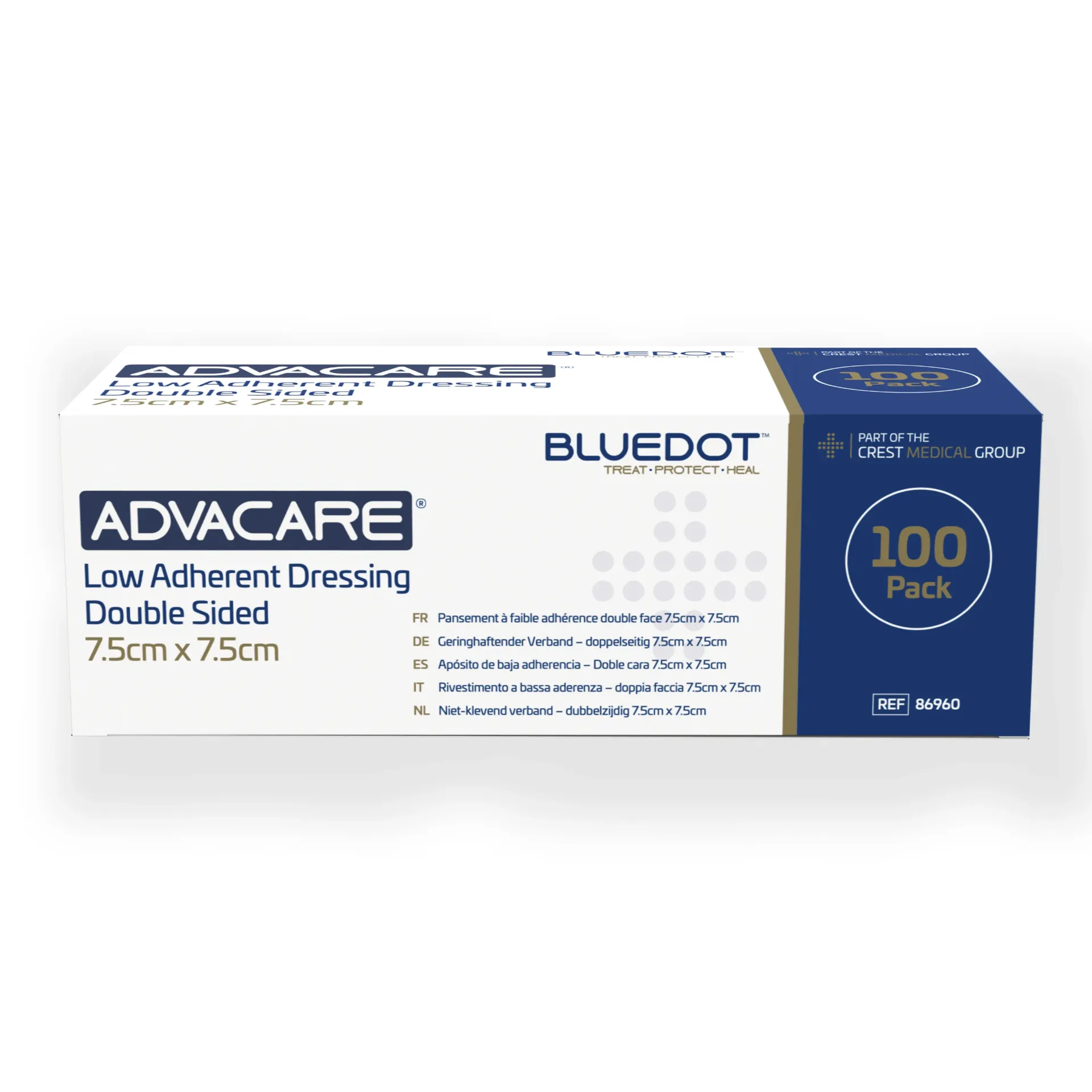 [86960] Advacare Low Adherent Dressing 7.5cm x 7.5cm