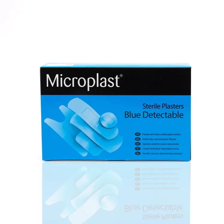 [86933] Microplast Blue Detectable Plasters 7.5cm x 2.5cm