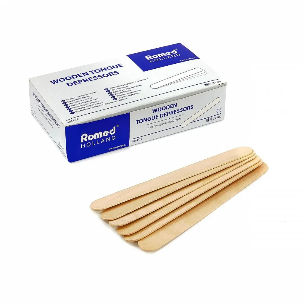 [TS-100] ROMED Wooden Tongue Depressors