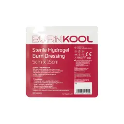 BURN KOOL Sterile Hydrogel Burn Dressing 5cm x 15cm