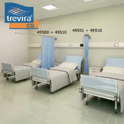 Medical Screen, Adjustable Swing Arm 180°, without Curtain