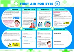 Poster First Aid for Eyes 84cm x 59cm