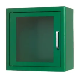 INDOOR AED Cabinet, Green, with Alarm
