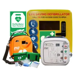 BUNDLE DEAL | IPAD SP1 AED & Polycarbonate Outdoor Cabinet, Locked